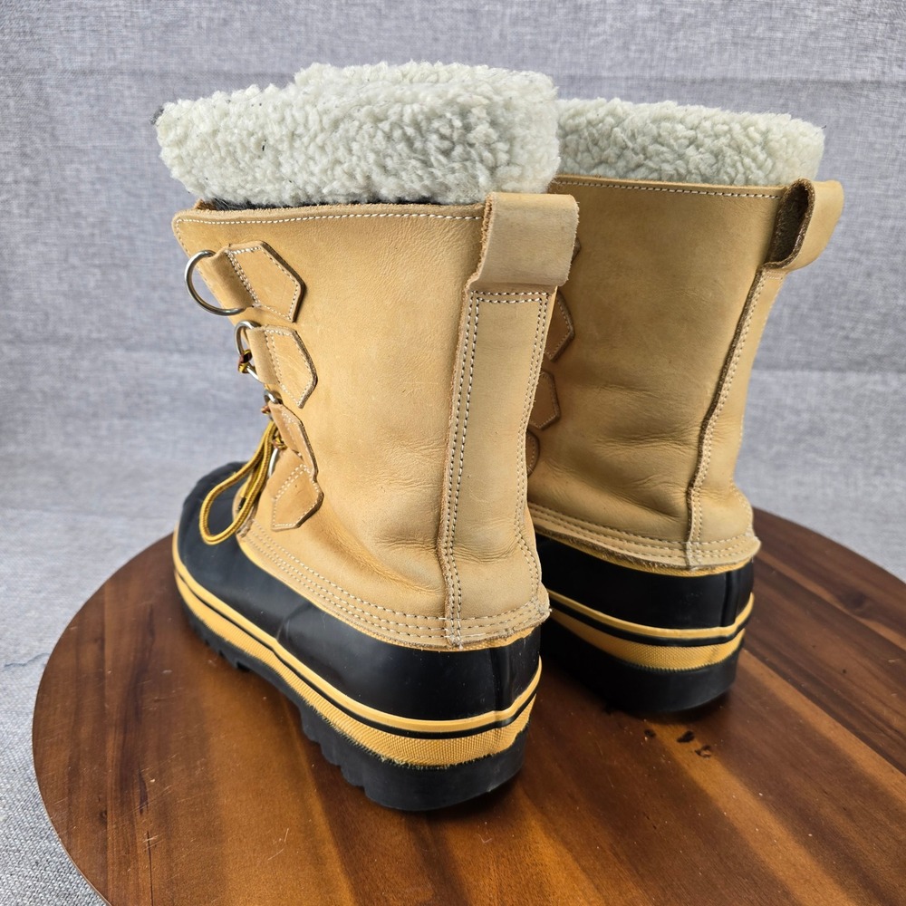 Western Chief Mens Tan Black Steel Shank Insulated Winter Snow Duck Boots Sz 10 - Picture 13 of 14